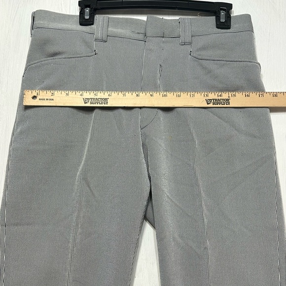 Glen Oaks No Iron Gray Pinstripe Dress Pants ~33x29 - Picture 3 of 14